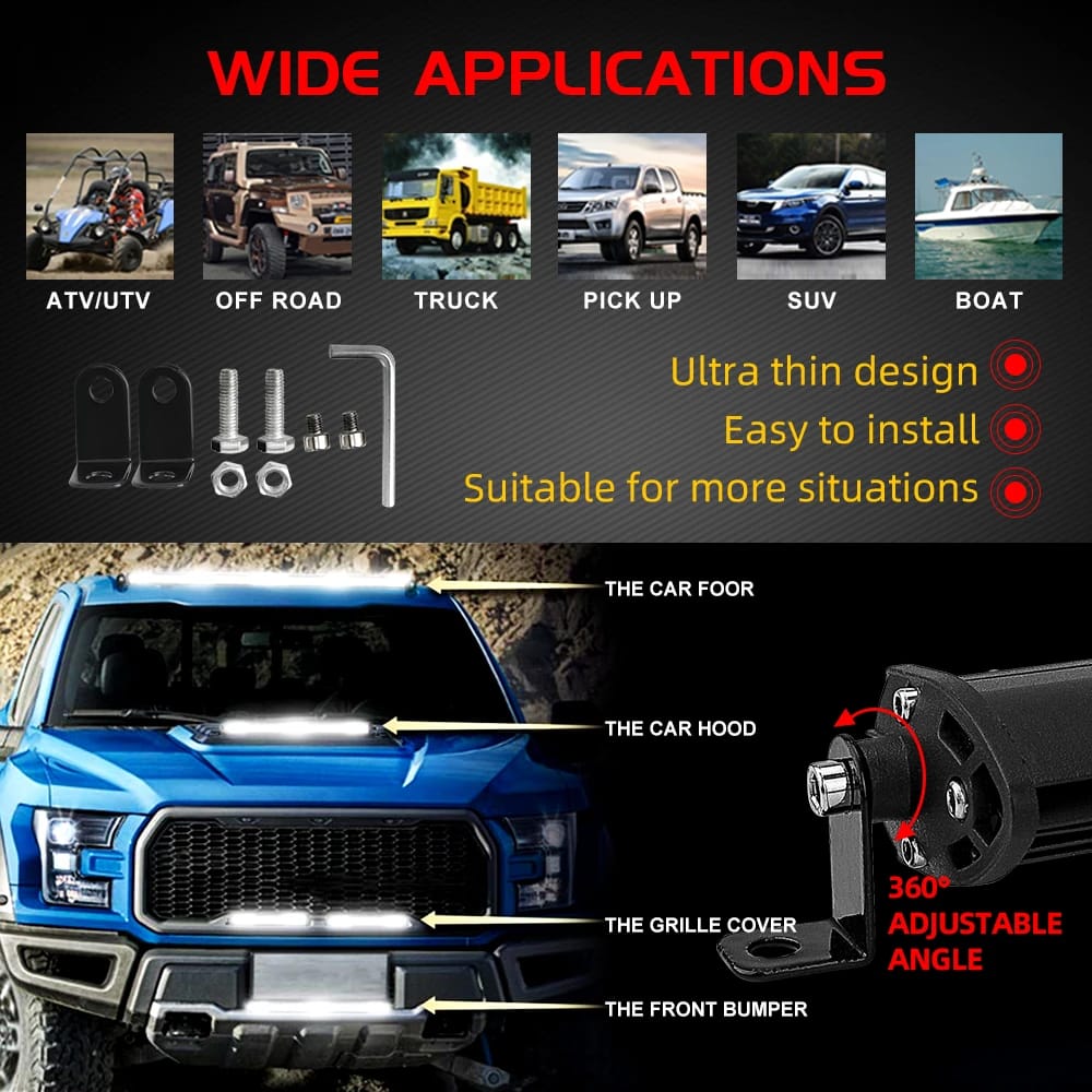 ضوء بار LED للطرق الوعرة 4x4 جيب