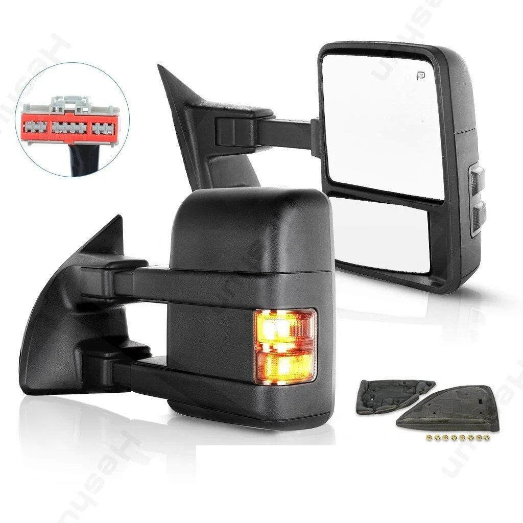 مرايا سحب أزواج لـ F250 ، F350 ، F450 ، F550 ، قوة فائقة ، إشارة دخان ساخنة ، من من من من من من ؟ ، من من من من من ؟ ؟ ، ؟ ، ؟ ، ؟ ،