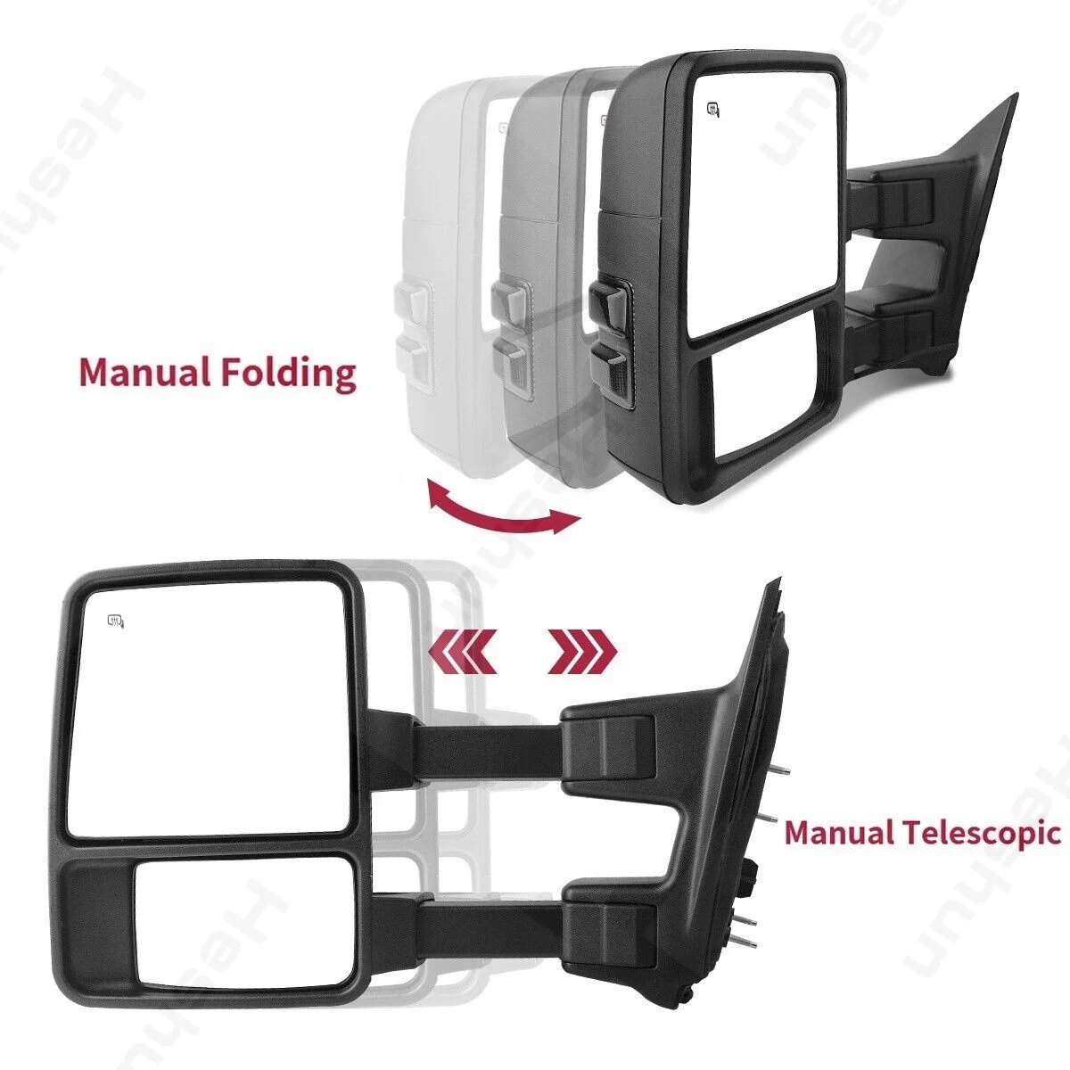 مرايا سحب أزواج لـ F250 ، F350 ، F450 ، F550 ، قوة فائقة ، إشارة دخان ساخنة ، من من من من من من ؟ ، من من من من من ؟ ؟ ، ؟ ، ؟ ، ؟ ،