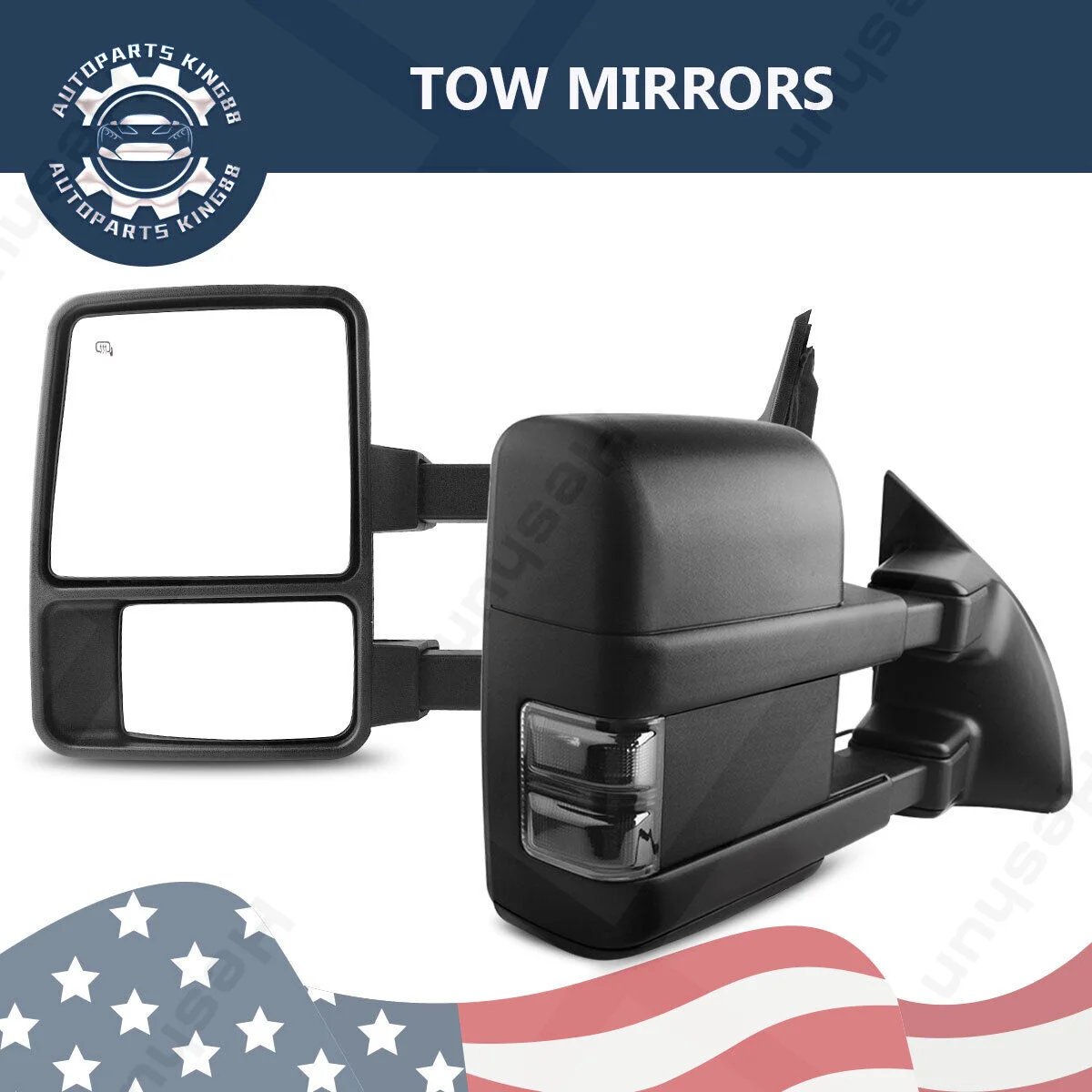 مرايا سحب أزواج لـ F250 ، F350 ، F450 ، F550 ، قوة فائقة ، إشارة دخان ساخنة ، من من من من من من ؟ ، من من من من من ؟ ؟ ، ؟ ، ؟ ، ؟ ،