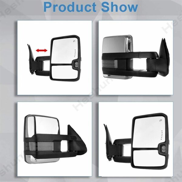 مرايات جر لـ 1988 1989 - 2000 2001 تشيفي تاهو جي إم سي سوبان C/K 1500 2500 3500 يوكون الطاقة ساخنة بدوره إشارة مرآة جانبية