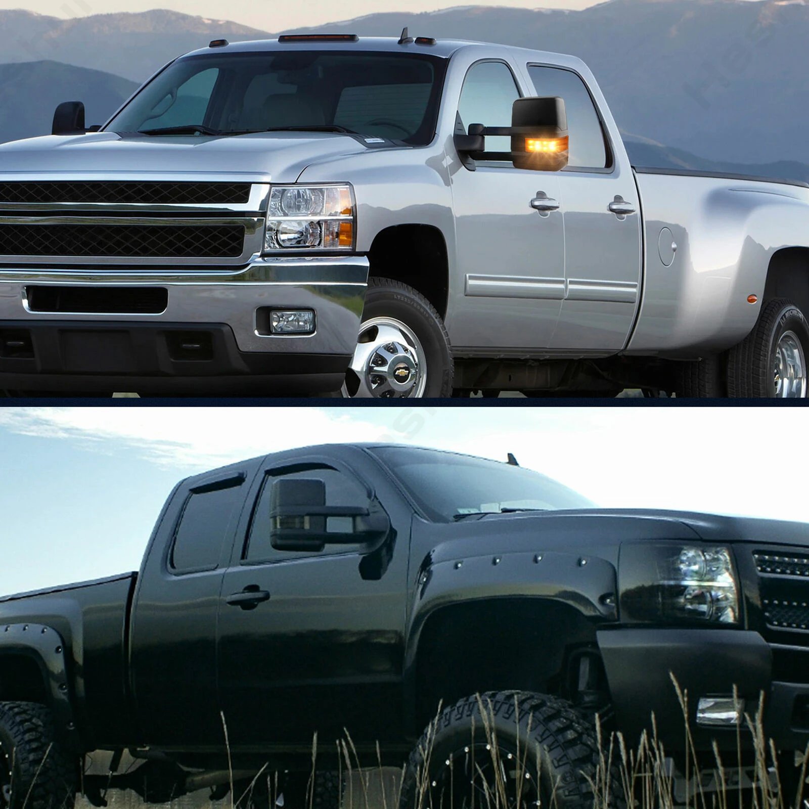 الطاقة مصباح إشارة LED ساخنة ، سحب المرايا لجي إم سي يوكون ، سييرا ، شيفروليه ، سيلفرادو ، تاهو ، الضواحي ، 2007 ، 2014 ، 2015-2016 ، 2 قطعة