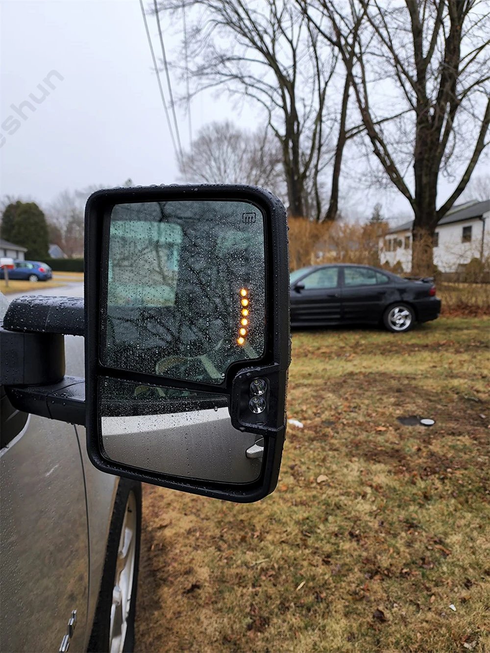 مرايات جر 2007-2014 تشيفي سيلفرادو 1500 جي ام سي يوكون 2500 سييرا 1500 قابلة للتمديد طاقة ساخنة إشارة ضوء مرآة جانبية