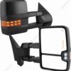 ل جي إم سي يوكون سييرا شيفروليه سيلفرادو أفالانش تاهو الضواحي 2007 -2014 2 قطع سحب المرايا الطاقة ساخنة LED إشارة ضوء