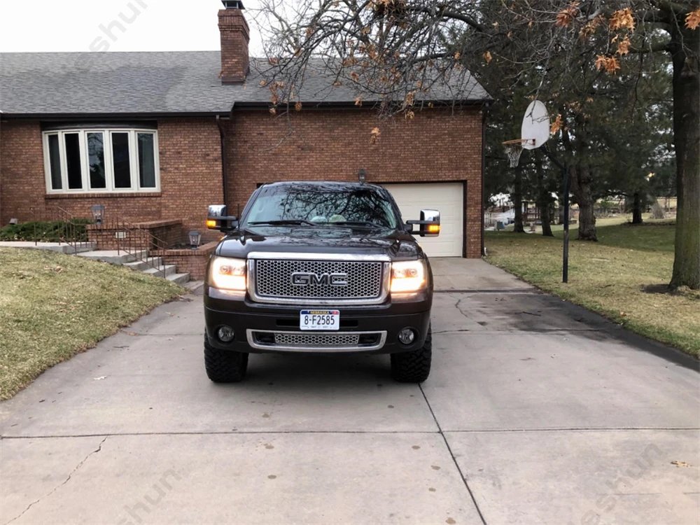 ل جي إم سي يوكون سييرا شيفروليه سيلفرادو أفالانش تاهو الضواحي 2007 -2014 2 قطع سحب المرايا الطاقة ساخنة LED إشارة ضوء