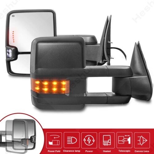 107561-dvu6em.jpg مرآة خلفية مدفئة تعمل بالطاقة لسيارة تشيفي سيلفرادو ، تاهو الضواحي ، جي إم سي سييرا ، 1500 ، 2500 ، 3500 ، HD ، يوكون XL ، 2007 -2013 ، زوج