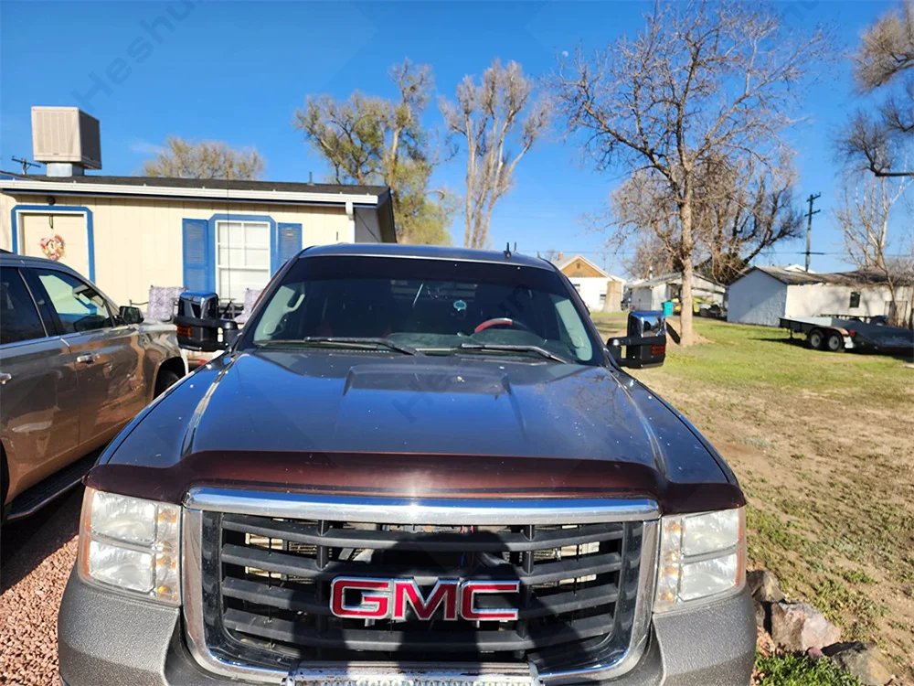 مرآة خلفية مدفئة تعمل بالطاقة لسيارة تشيفي سيلفرادو ، تاهو الضواحي ، جي إم سي سييرا ، 1500 ، 2500 ، 3500 ، HD ، يوكون XL ، 2007 -2013 ، زوج