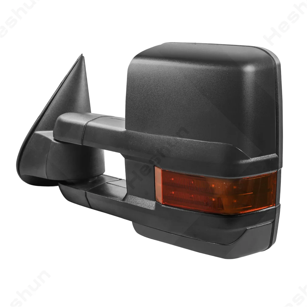 مرآة خلفية مدفئة تعمل بالطاقة لسيارة تشيفي سيلفرادو ، تاهو الضواحي ، جي إم سي سييرا ، 1500 ، 2500 ، 3500 ، HD ، يوكون XL ، 2007 -2013 ، زوج