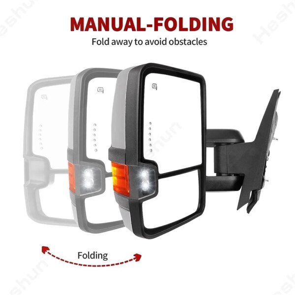 107608-ermzcg.jpg مرآة خلفية مدفئة بالطاقة ، زوج مرايا سحب لسيارة تشيفي سيلفرادو في الضواحي تاهو جي إم سي سييرا 1500 2500 3500 HD يوكون 2007 2008-2013