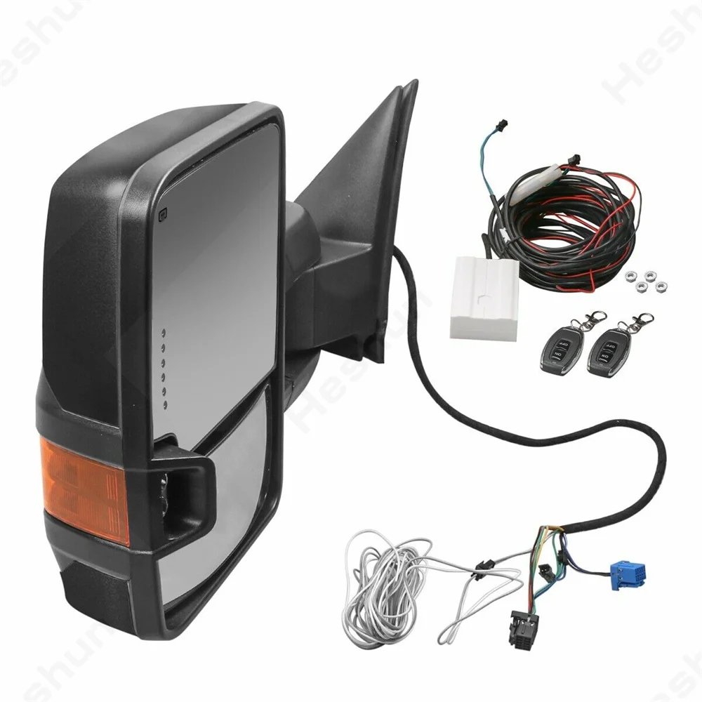 مرآة خلفية مدفئة بالطاقة ، زوج مرايا سحب لسيارة تشيفي سيلفرادو في الضواحي تاهو جي إم سي سييرا 1500 2500 3500 HD يوكون 2007 2008-2013 مرآة خلفية مدفئة بالطاقة ، زوج مرايا سحب لسيارة تشيفي سيلفرادو في الضواحي تاهو جي إم سي سييرا 1500 2500 3500 HD يوكون 2007 2008-2013