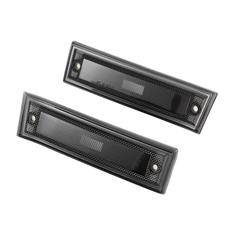 ضوء علامة جانبية للحاجز الأمامي LED ، مصباح يناسب شيفروليه C10 ، C20 ، C30 ، C1500 ، C2500 ، GMC ، دخان ، أصفر ، أبيض ، 1 زوج
