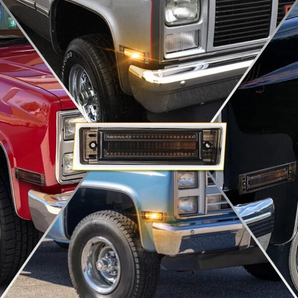 MOVOTOR Led أضواء العلامات الجانبية المدخن عدسة الحاجز الجانب ماركر ل 1981-1991 تشيفي C10 C20 C30 GMC C1500 الضواحي السترة جيمي