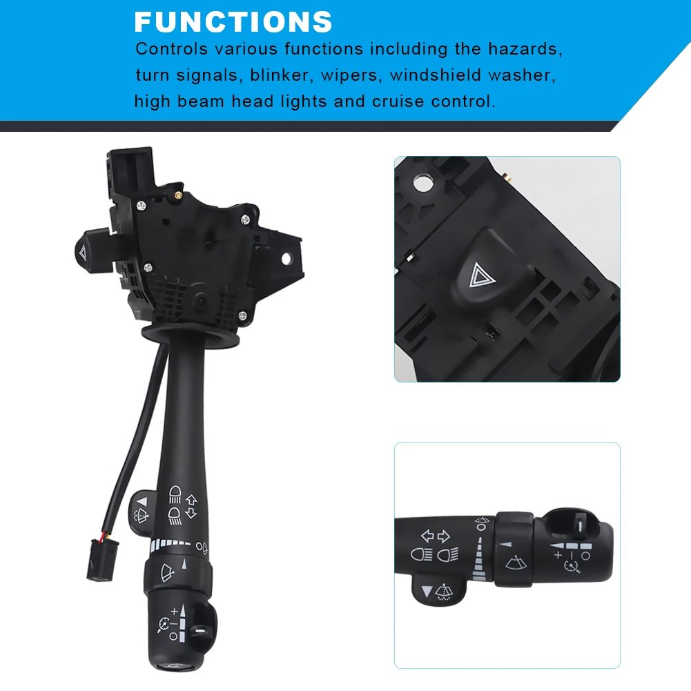 مفتاح إشارة الانعطاف لشيفروليه ، جي سي ، كاديلاك ، ، تحكم في التطواف ، ذراع ممسحة ، D6299A