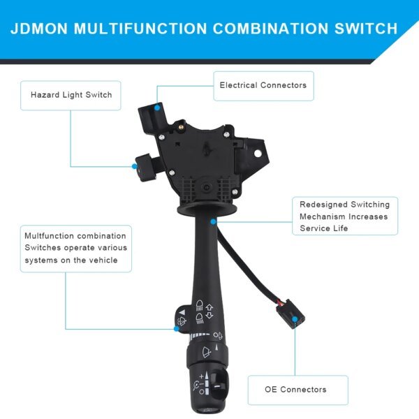 111045-txryun.jpg مفتاح إشارة الانعطاف لشيفروليه ، جي سي ، كاديلاك ، ، تحكم في التطواف ، ذراع ممسحة ، D6299A