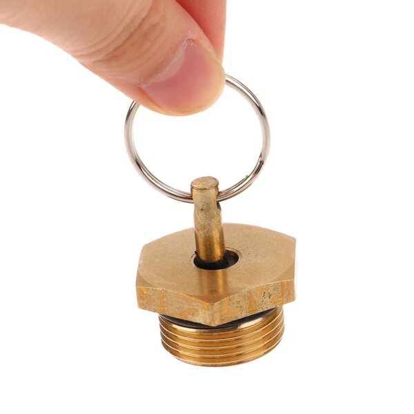 صمام صرف خزان هواء للشاحنة ، مانع للحشف ضد الصدأ ، نوع التبديل ، برغي قابس نحاسي ، قطع غيار السيارات