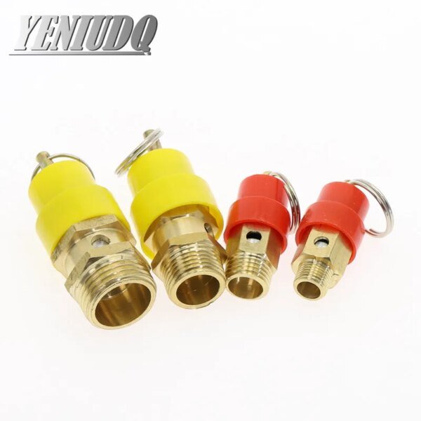 1 قطعة 1/4 ''3/8" 1/2 "BSP 1/3/4/5/6/7/8/10/12 كجم ضاغط الهواء سلامة صمام تنفيس الإفراج الضغط المنظم لأنابيب الضغط