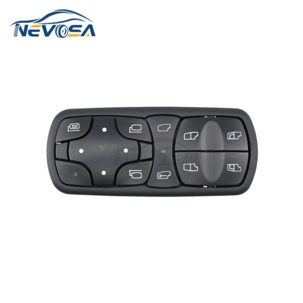 NEVOSA A9438200097 لـ Mercedes-Benz Actros MPII 10 Pins مفتاح طاقة نافذة السيارة لوحة رئيسية 9438200097 ملحقات الشاحنة