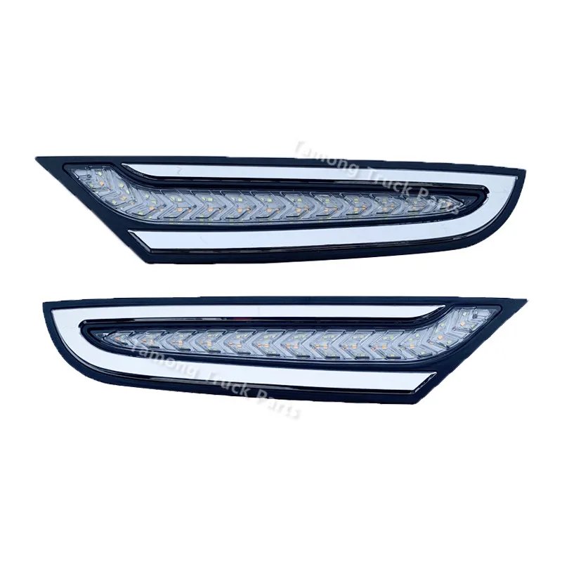 2 قطعة 24 فولت الجبهة LED النهار تشغيل أضواء DRL لمرسيدس بنز Actros MP3 شاحنة متتابعة بدوره إشارة الضباب مصباح