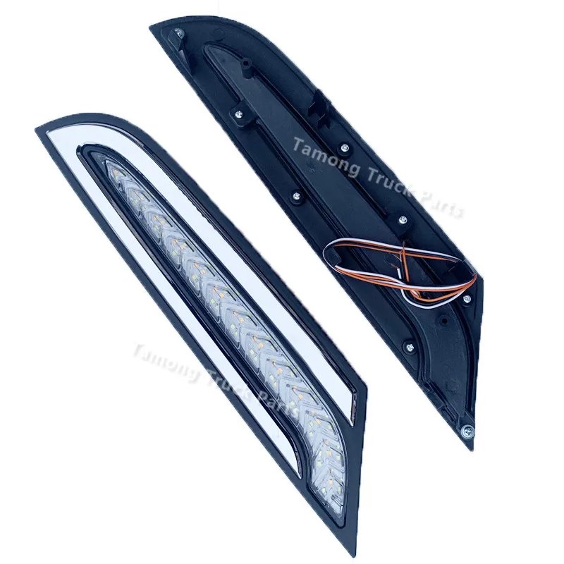 2 قطعة 24 فولت الجبهة LED النهار تشغيل أضواء DRL لمرسيدس بنز Actros MP3 شاحنة متتابعة بدوره إشارة الضباب مصباح