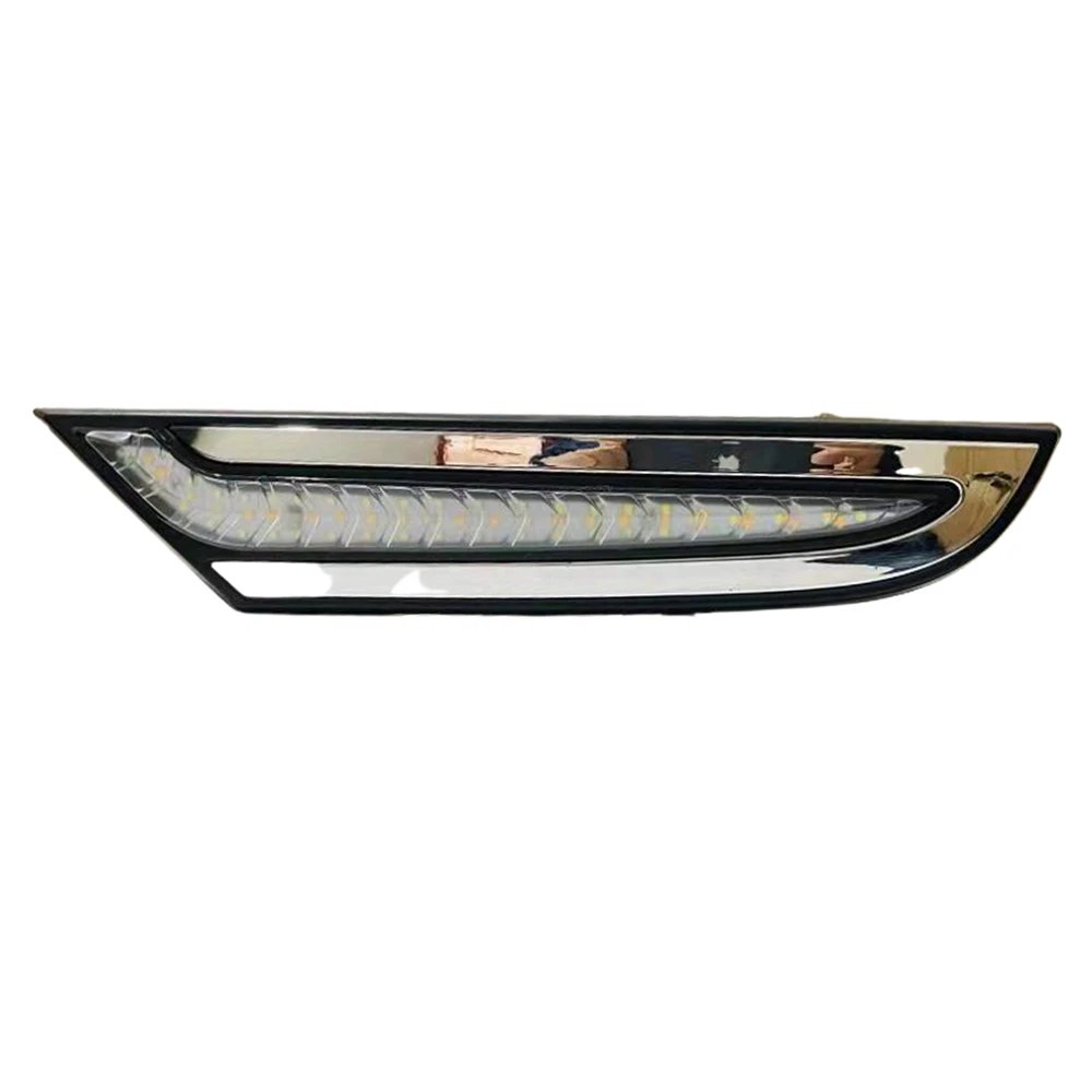 2 قطعة 24 فولت الجبهة LED النهار تشغيل أضواء DRL لمرسيدس بنز Actros MP3 شاحنة متتابعة بدوره إشارة الضباب مصباح