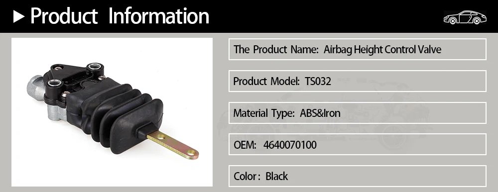 صمام التحكم في الارتفاع RASTP لصمام تسوية التعليق الهوائي لسيارة سكانيا مرسيدس بنز 4640070100   RS-TS032