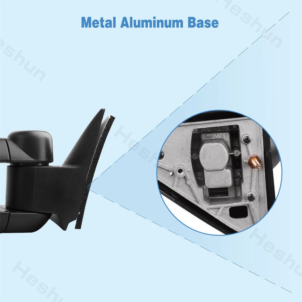 مرايا جر لـ 1988 1989 - 1998 تشيفي تاهو جي ام سي C/K 1500 2500 3500 الضواحي يوكون مرآة جانبية قابلة للتمديد يدوية