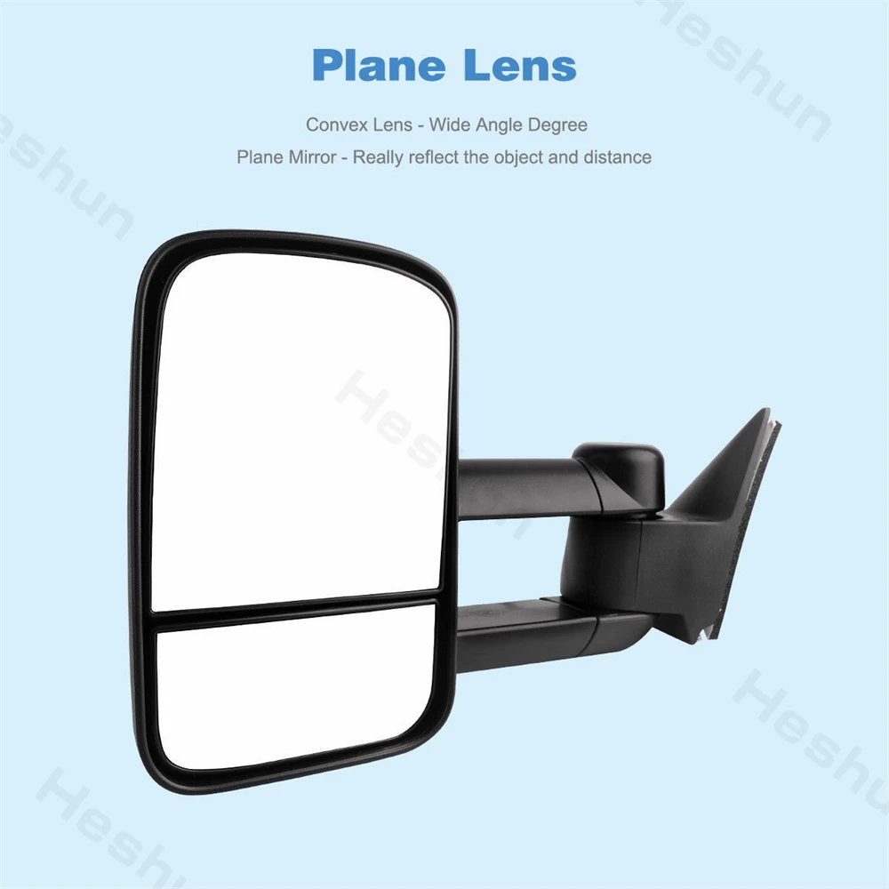 مرايا جر لـ 1988 1989 - 1998 تشيفي تاهو جي ام سي C/K 1500 2500 3500 الضواحي يوكون مرآة جانبية قابلة للتمديد يدوية