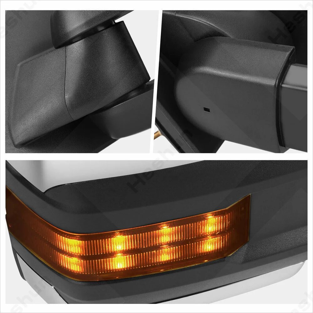 زوج المرايا سحب ل تشيفي جي إم سي الضواحي ، الجانب مرآة الرؤية الخلفية ، C1500 ، K1500 ، C2500 ، C3500 ، K2500 ، K3500 ، 1988 -1998 ، يوكون تاهو ، السترة