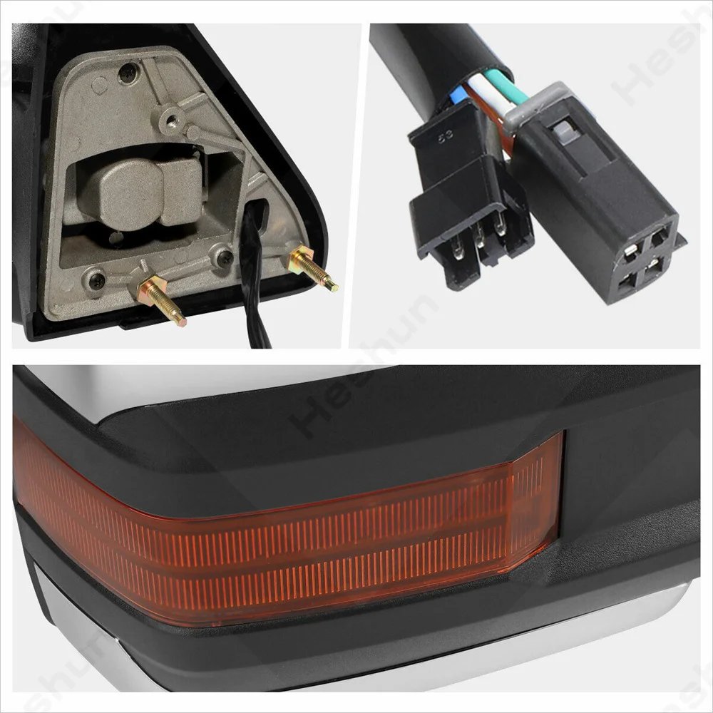 زوج المرايا سحب ل تشيفي جي إم سي الضواحي ، الجانب مرآة الرؤية الخلفية ، C1500 ، K1500 ، C2500 ، C3500 ، K2500 ، K3500 ، 1988 -1998 ، يوكون تاهو ، السترة