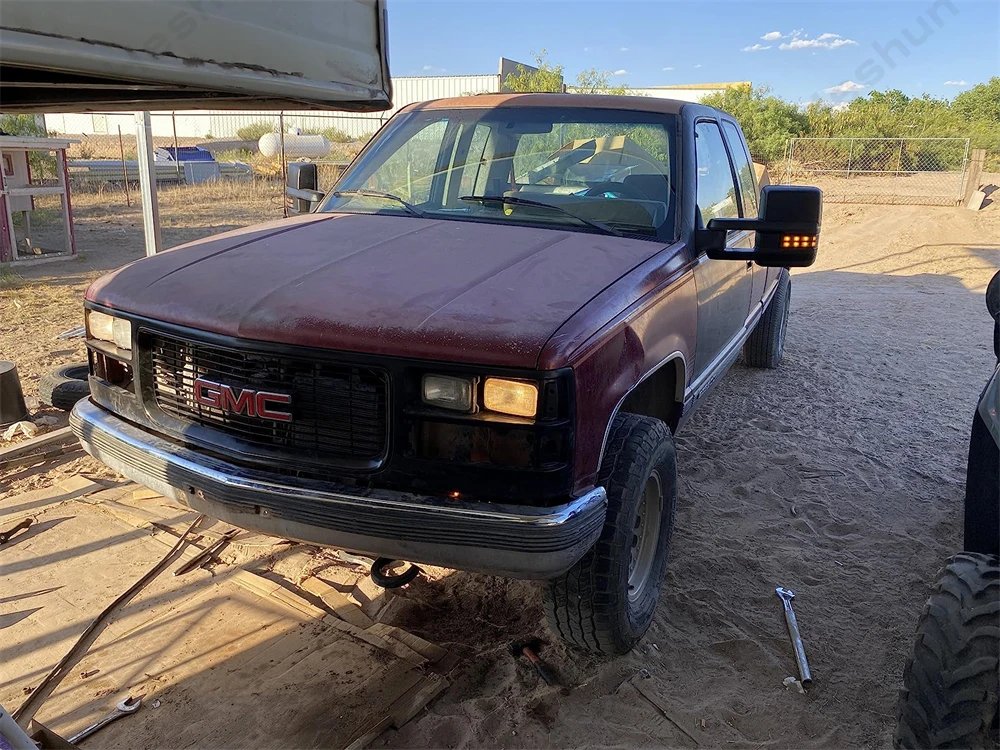 مرايات جر لـ 1988 1989 - 2000 2001 تشيفي تاهو جي إم سي سوبان C/K 1500 2500 3500 يوكون الطاقة ساخنة بدوره إشارة مرآة جانبية