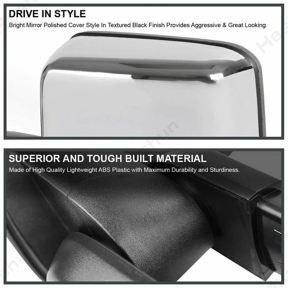 مرايات جر لـ 1988 1989 - 2000 2001 تشيفي تاهو جي إم سي سوبان C/K 1500 2500 3500 يوكون الطاقة ساخنة بدوره إشارة مرآة جانبية