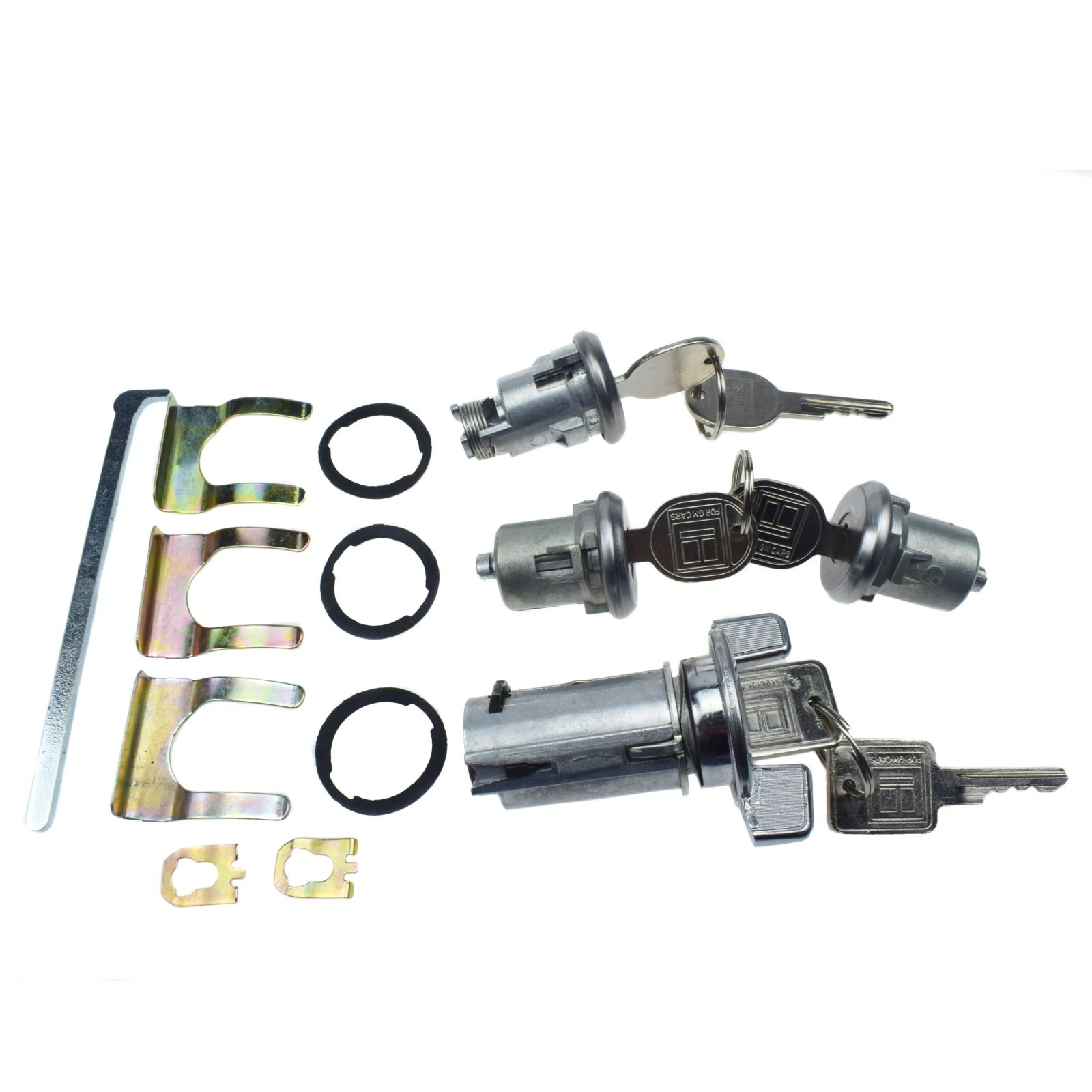 مجموعة مفاتيح الإشعال والباب والجذع لقفل الأسطوانات لسيارات شيفروليه كامارو كابريس كافاليير الشهيرة شيفيل ماليبو إمبالا لومينا فان مجموعة مفاتيح الإشعال والباب والجذع لقفل الأسطوانات لسيارات شيفروليه كامارو كابريس كافاليير الشهيرة شيفيل ماليبو إمبالا لومينا فان