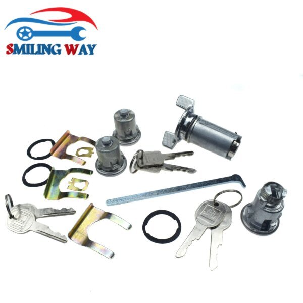 120897-srvq1j.jpg مجموعة مفاتيح الإشعال والباب والجذع لقفل الأسطوانات لسيارات شيفروليه كامارو كابريس كافاليير الشهيرة شيفيل ماليبو إمبالا لومينا فان