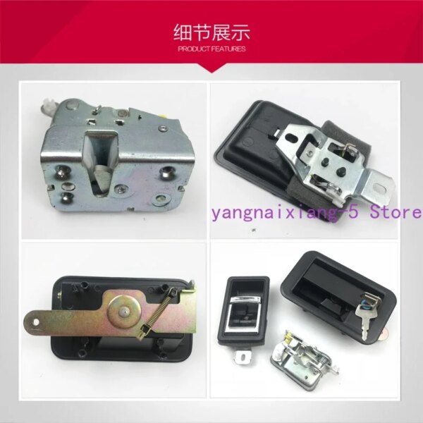 130775-0vmeqf.jpg حفارة الكابينة قفل الباب الجمعية ، الصيد الباب ، اكسسوارات لشركة هيونداي R80 ، 110 ، 150 ، 215 ، 225 ، 305-7