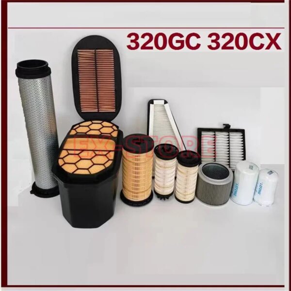 عنصر فلتر الهواء كاتربيلر ، 479-8989,479-8991 ، 320,320GC ، 320GX ، 3223GC ، 325,326GC ، 333GC ، 335 ، M317 ، M318 ، M319 ، 120