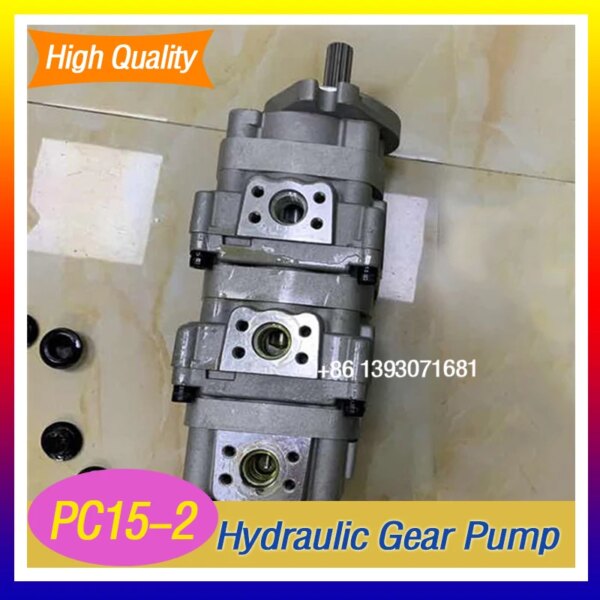 131716-kjhabq.jpg مضخة آسى الهيدروليكية والعتاد مضخة 11 الأسنان لكوماتسو PC15-2 مضخة الطيار حفارة أجزاء