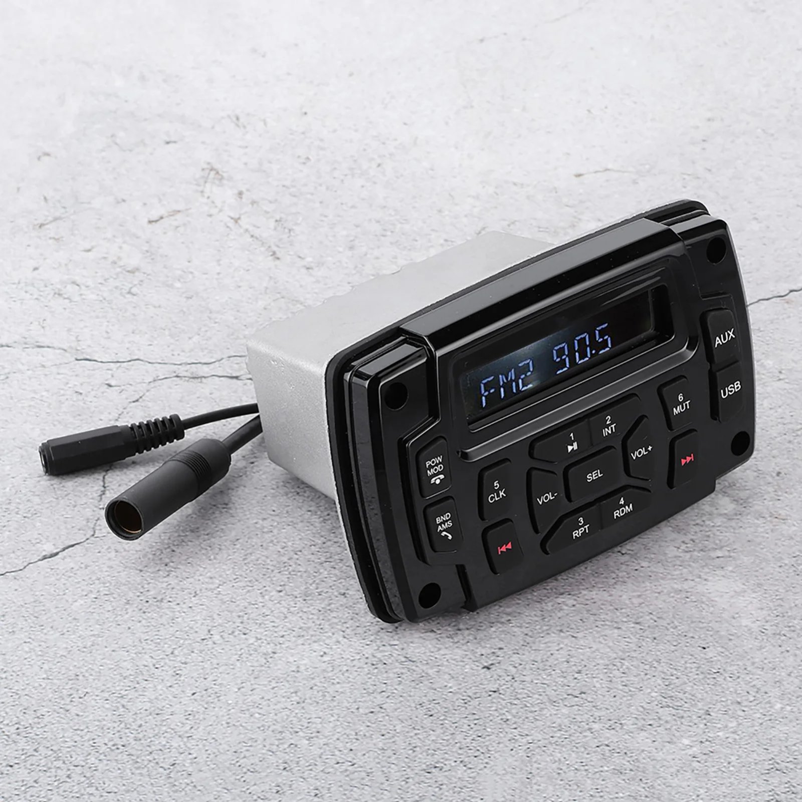 مشغل MP3 مقاوم للماء لليخت البحري ، FM ، AM ، راديو ، ستيريو متعدد الوظائف ، مستقبل بلوتوث ، 12 فولت