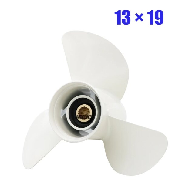 المروحة 13x19 لمحركات ياماها الخارجية 50HP 60HP 75HP 80HP 115HP 130HP الألومنيوم 15 سن Spline RH 6E5-45941-00-EL