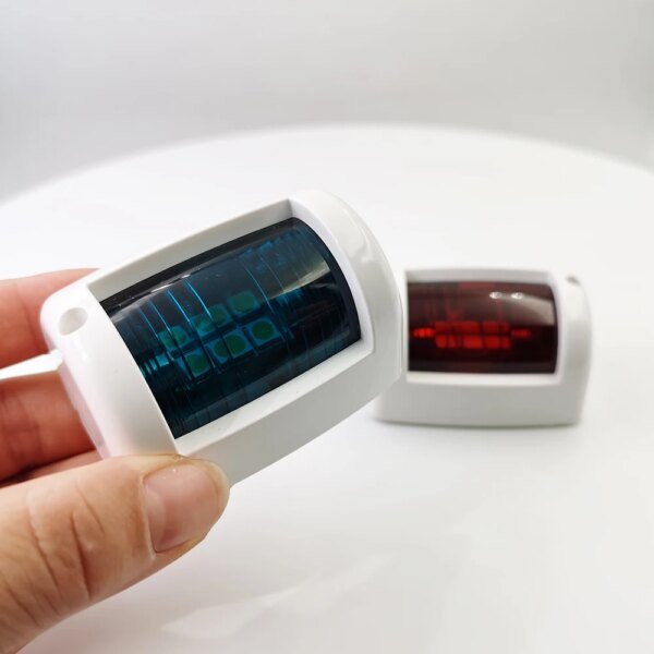 12 فولت LED زوج واحد مقاوم للماء البحرية يخت الملاحة مصباح البلاستيك الأحمر والأخضر الميمنة و ميناء قارب الجانب الخفيفة