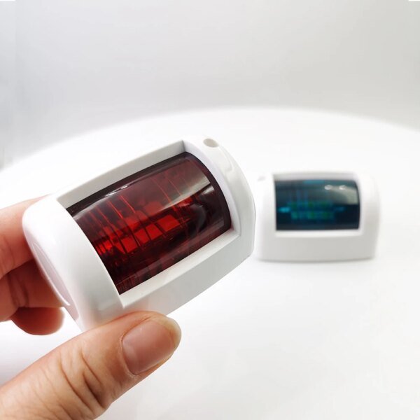 12 فولت LED زوج واحد مقاوم للماء البحرية يخت الملاحة مصباح البلاستيك الأحمر والأخضر الميمنة و ميناء قارب الجانب الخفيفة