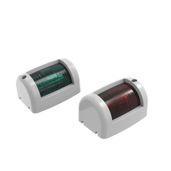 12 فولت LED زوج واحد مقاوم للماء البحرية يخت الملاحة مصباح البلاستيك الأحمر والأخضر الميمنة و ميناء قارب الجانب الخفيفة