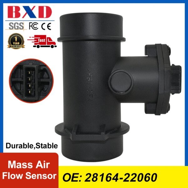 142373-6ctg3k.jpg مستشعر تدفق الهواء الشامل لشركة هيونداي سكوبي 1993-1994 ، أكسنت 1995-1999 ، اكسسوارات السيارات ، قطع غيار السيارات ، 28164-22060 ، 28164-22060
