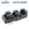 NEVOSA 93570-2E000 935702E000 زر مفتاح نافذة السيارة الأمامي الأيسر الرئيسي لزر التحكم لـ Hyundai Tucson 2004-2010