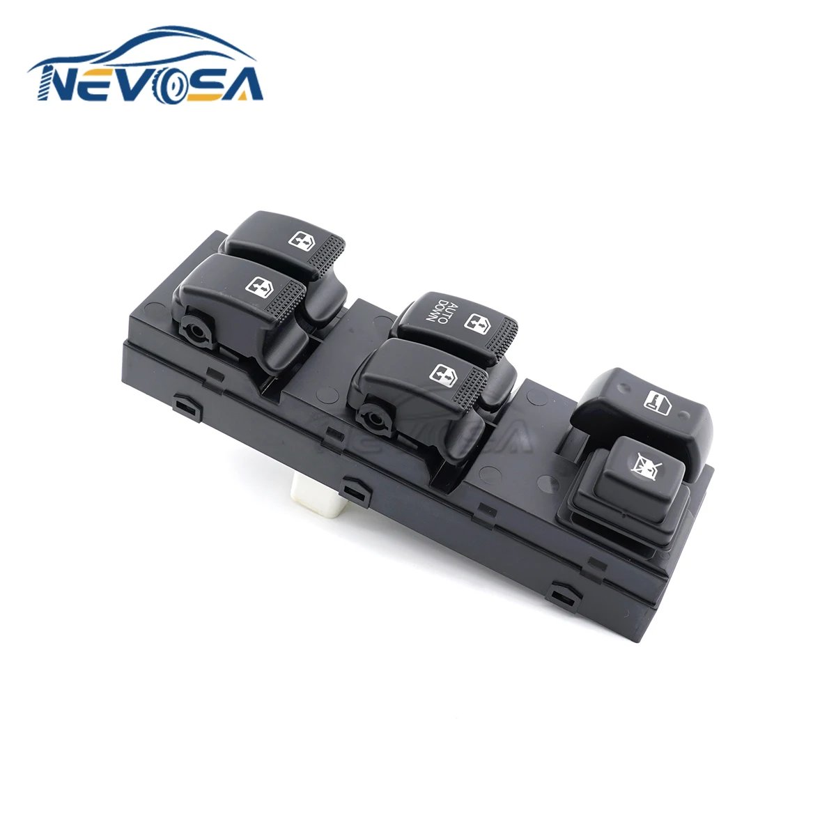 NEVOSA 93570-2E000 935702E000 زر مفتاح نافذة السيارة الأمامي الأيسر الرئيسي لزر التحكم لـ Hyundai Tucson 2004-2010