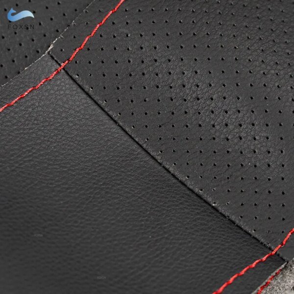 146889-wsh8nj.jpg لشركة هيونداي أكسنت 2006 2007 2008 2009 2010 2011 جيتز 2005 لكيا ريو 5 2006-2009 سيارة الداخلية غطاء عجلة القيادة الجلود تقليم