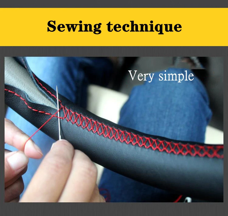 غطاء عجلة قيادة السيارة جديلة من الجلد الصناعي لكيا K5 أوبتيما 2019 Cee d Ceed 2019 Forte Cerato (AU) 2018 اكسسوارات السيارات