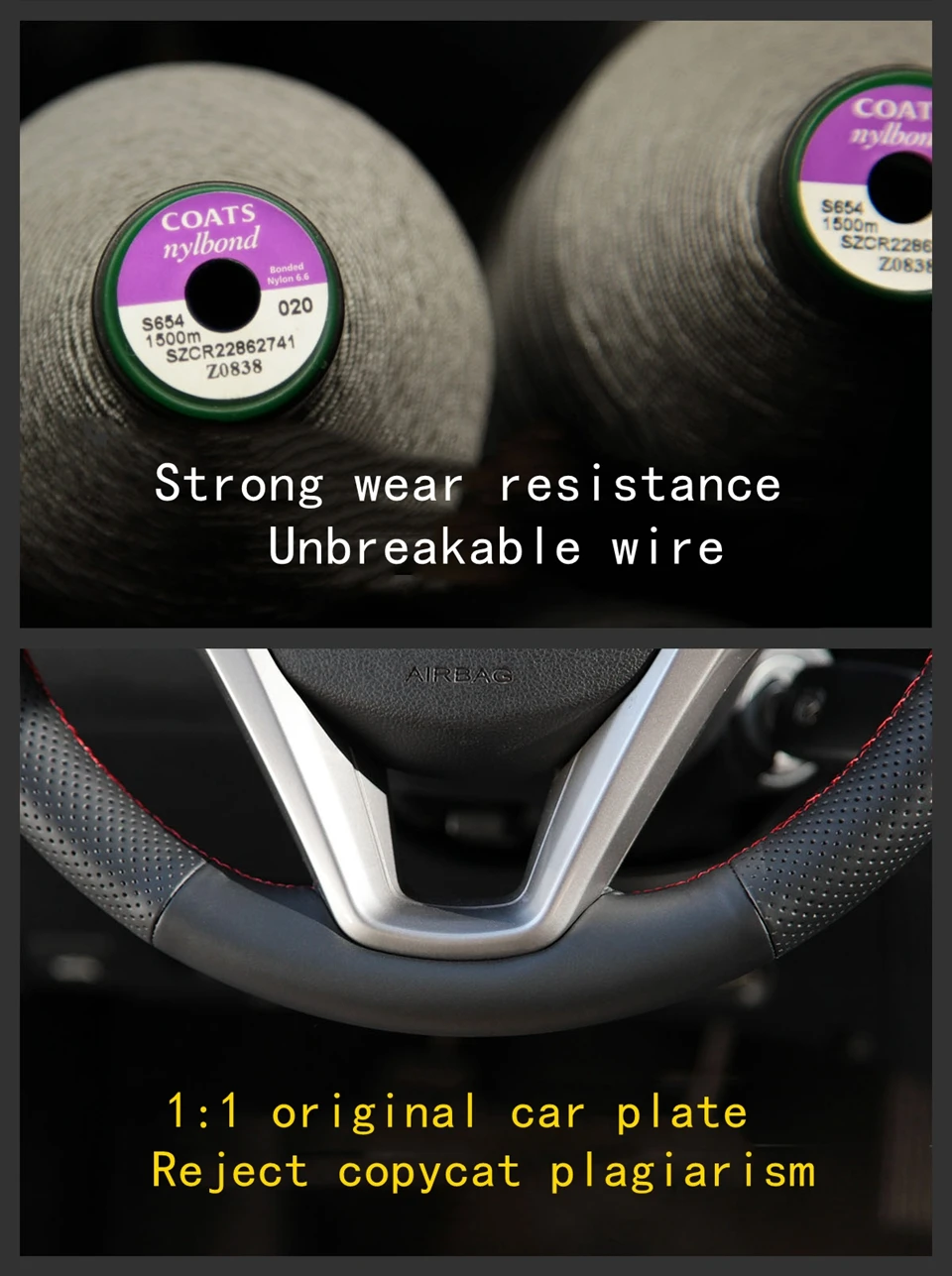 غطاء عجلة قيادة السيارة جديلة من الجلد الصناعي لكيا K5 أوبتيما 2019 Cee d Ceed 2019 Forte Cerato (AU) 2018 اكسسوارات السيارات