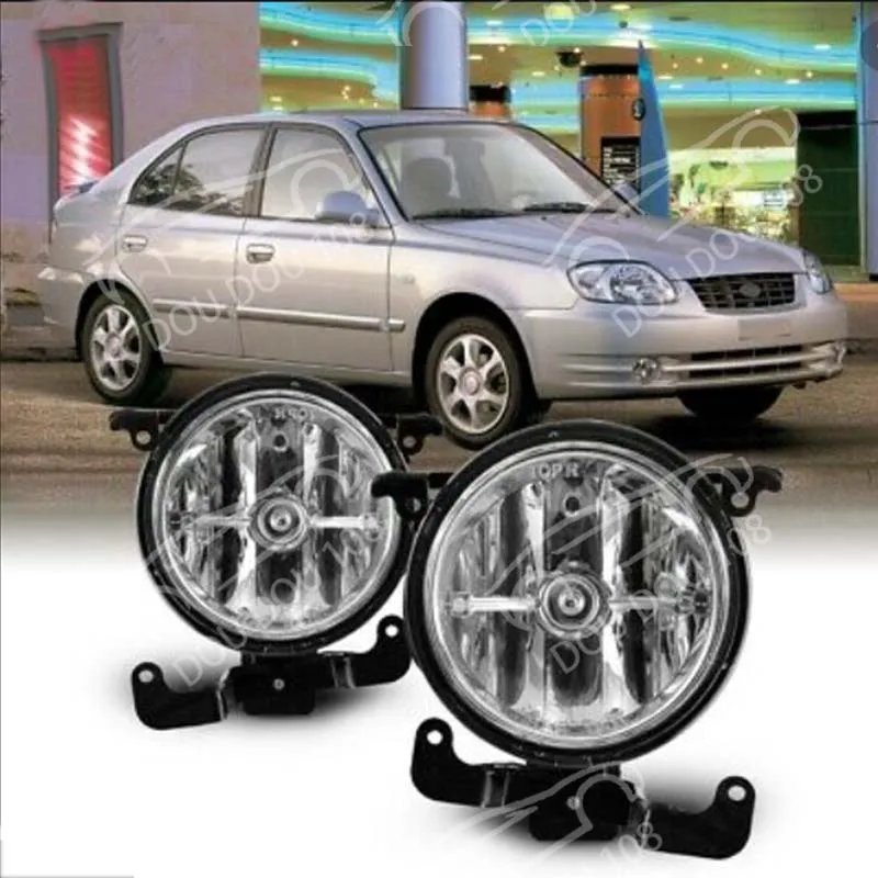 المصد الأمامي الضباب ضوء المصباح ، عدسة واضحة لشركة هيونداي أكسنت 2003-2005 ، 92201-25510 ، 92202-25510