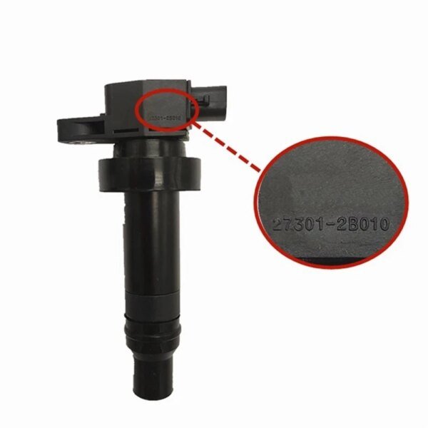 4 قطعة 27301-2B010 الإشعال لفائف مع خط لشركة هيونداي إلنترا IX35 IX20 I30 كيا سول Ceed عالية الأداء لفائف التجمع