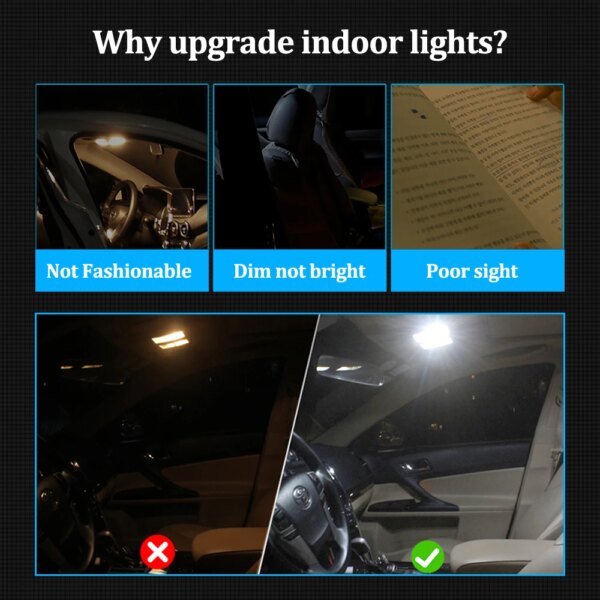 LED الداخلية ضوء Canbus للسيارات ، داخلي قبة خريطة مصباح عدة ، اكسسوارات السيارات ، هيونداي i10 ، i20 ، i30 ، i40 ، ix20 ، ix35 ، توكسون ، سانتا في